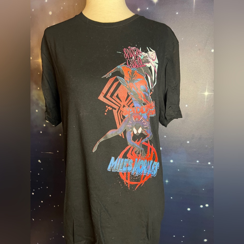 2) Marvel Spider-Man across the spiderverse t-shirts